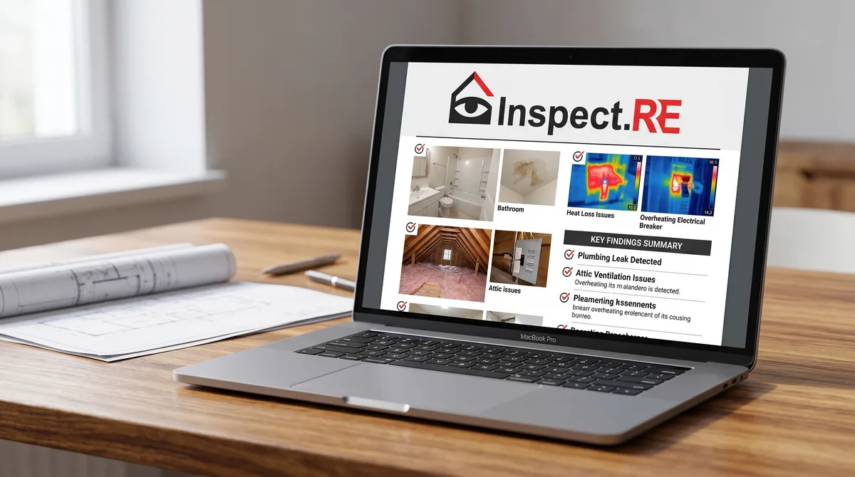 California homeowner reviewing and interpreting Inspection.re home inspection report with findings and repair priorities